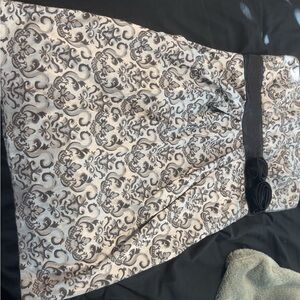 Xhilaration Black and Gray Patterned Dress